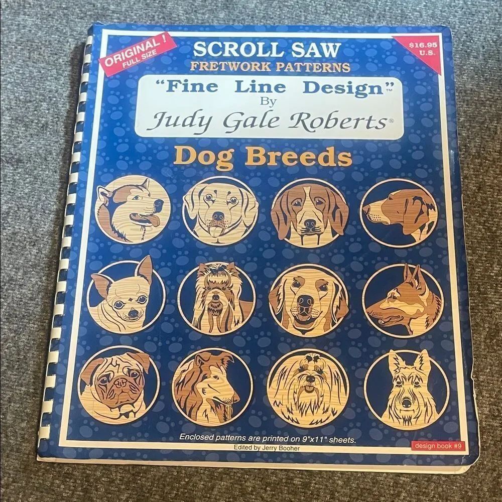 Scroll Saw Fretwork Patterns Book - Dog Breeds NEW